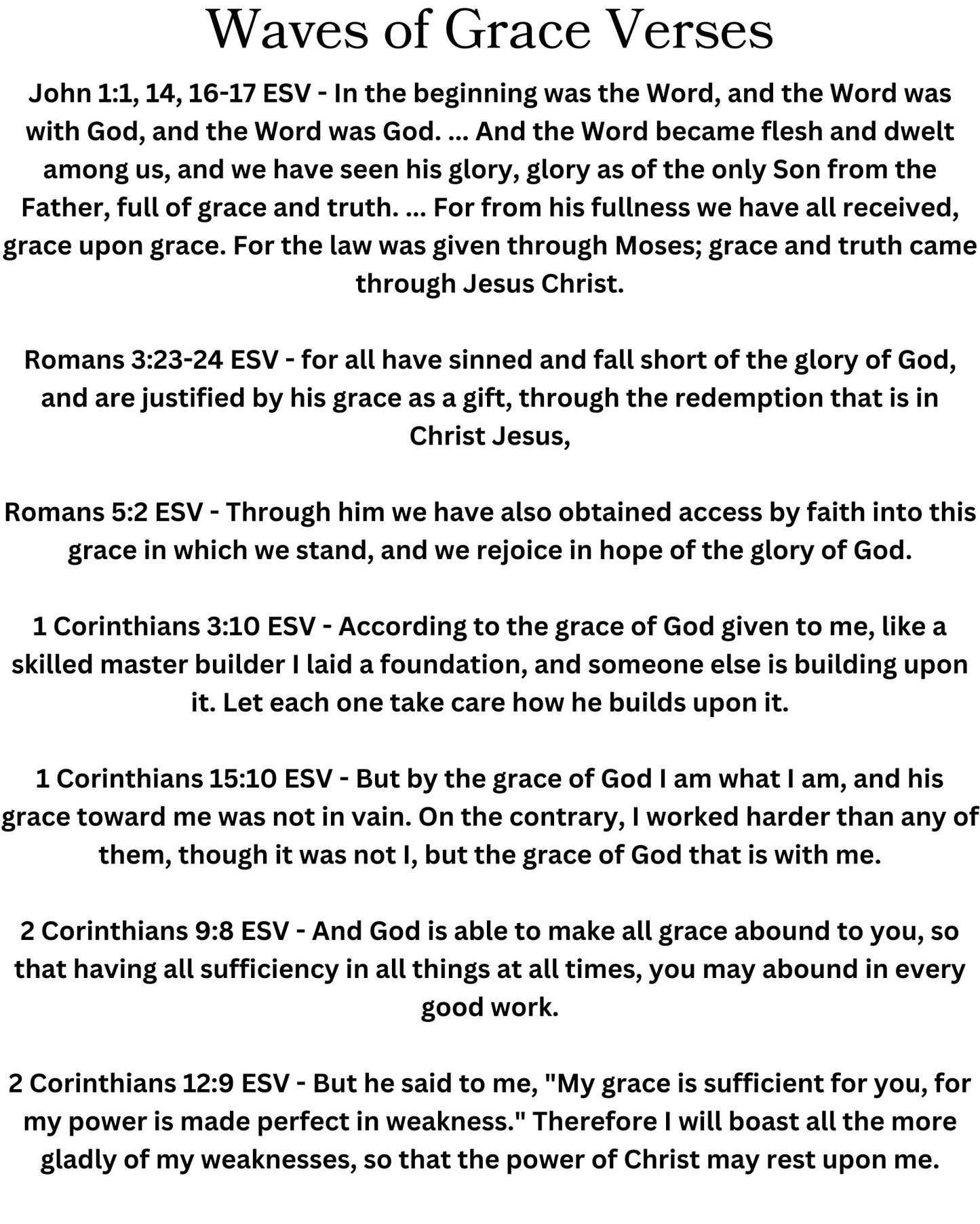 Waves of Grace